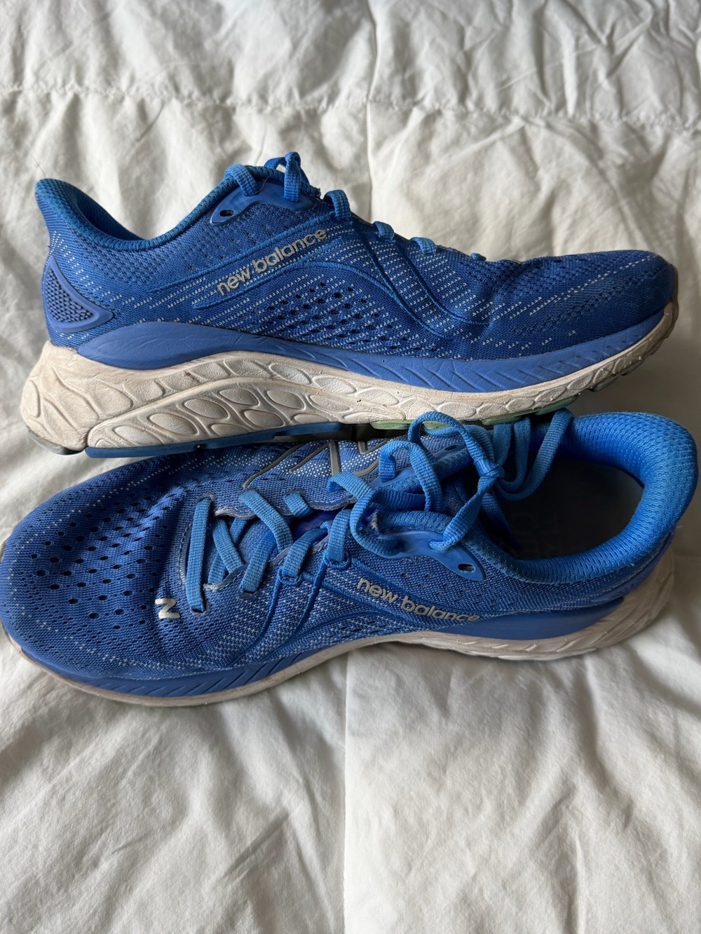New Balance Blue and Green Athletic Sneakers